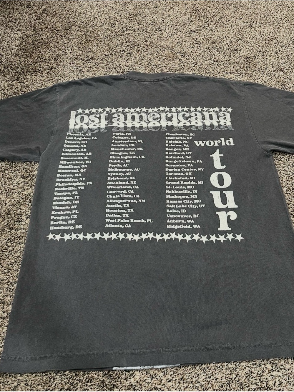 Mgk Lost American tour tee shirt Black Graphic Print - Picture 3 of 3